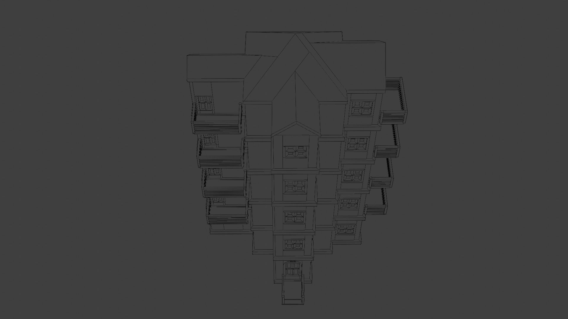 House Model 37 Low-poly 3D model_5