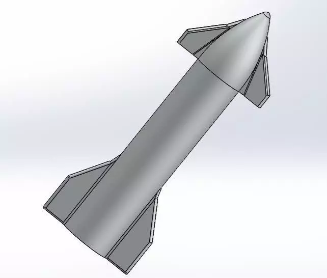 starship rocket launcher Free 3D print model