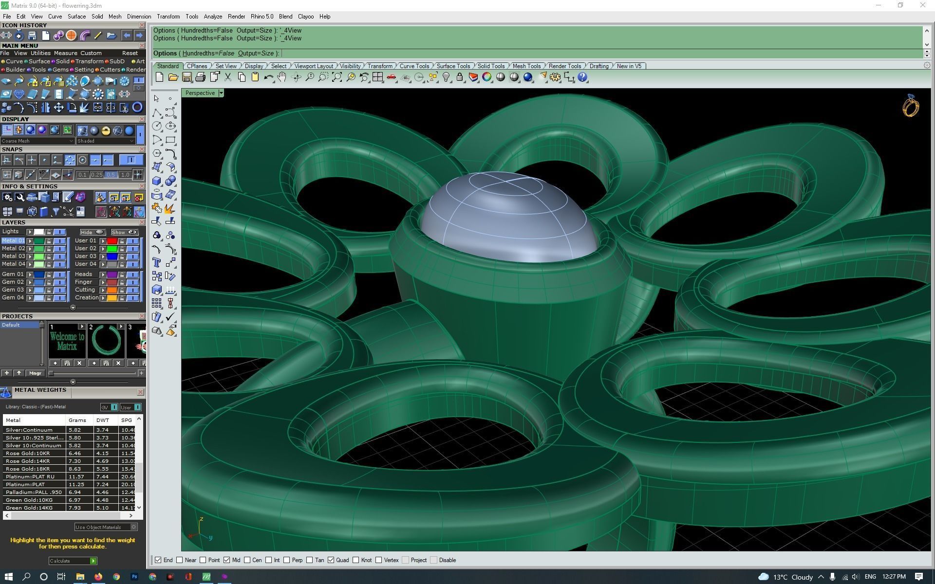 3d-model flower ring 3D print model_16