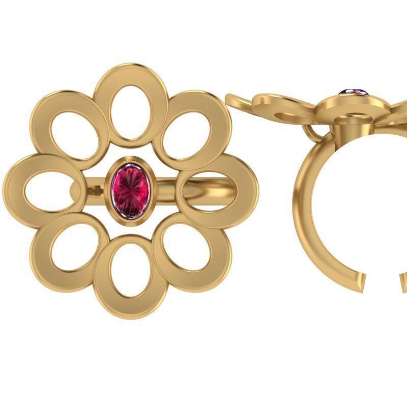 3d-model flower ring 3D print model_4