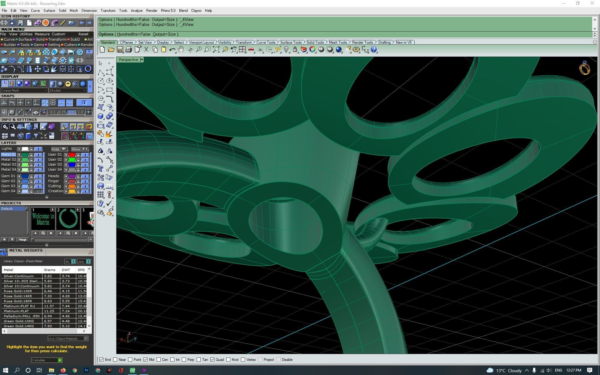 3d-model flower ring 3D print model_15