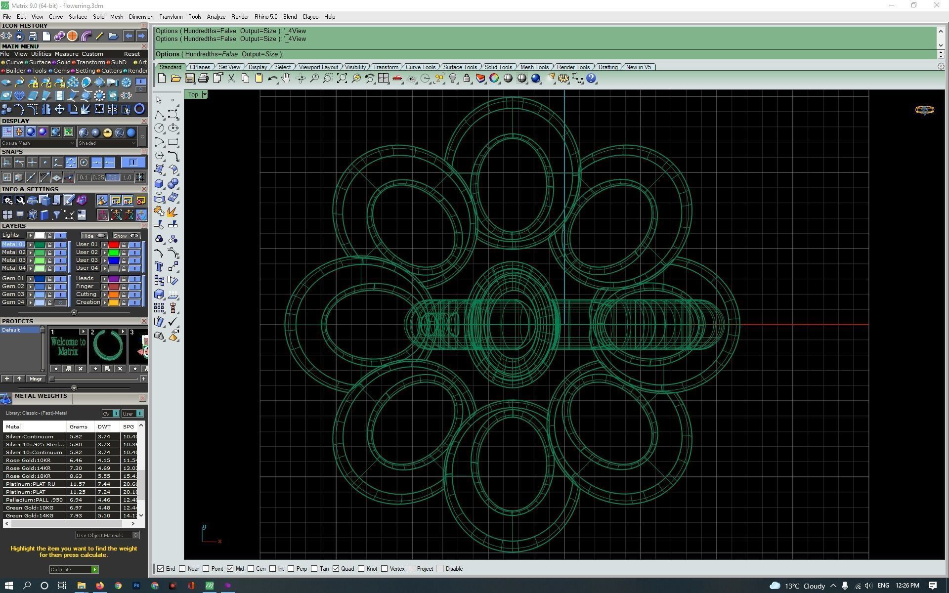 3d-model flower ring 3D print model_12