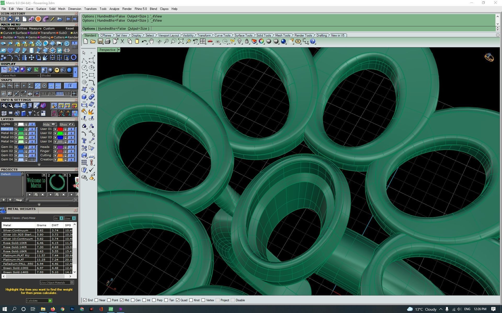 3d-model flower ring 3D print model_14