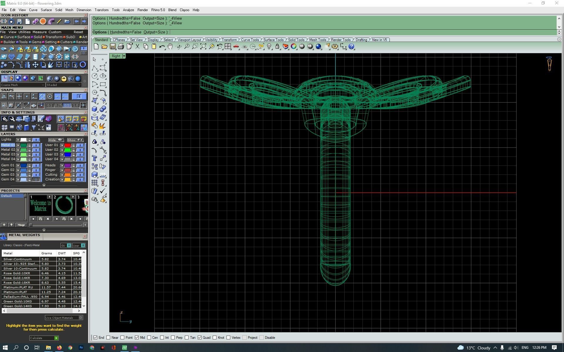 3d-model flower ring 3D print model_13