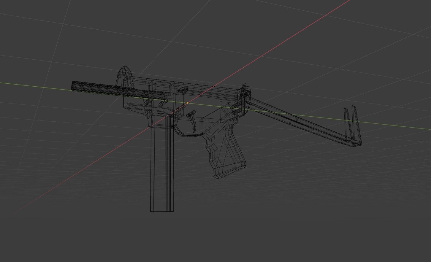 PP-91 Low Poly gun Low-poly 3D model_14