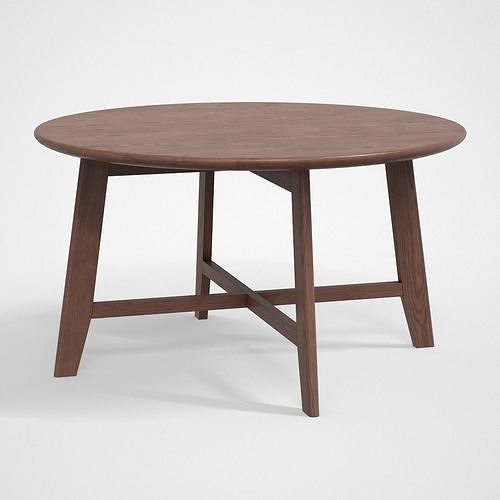 Gamino Coffee Table walnut finish Low-poly 3D model