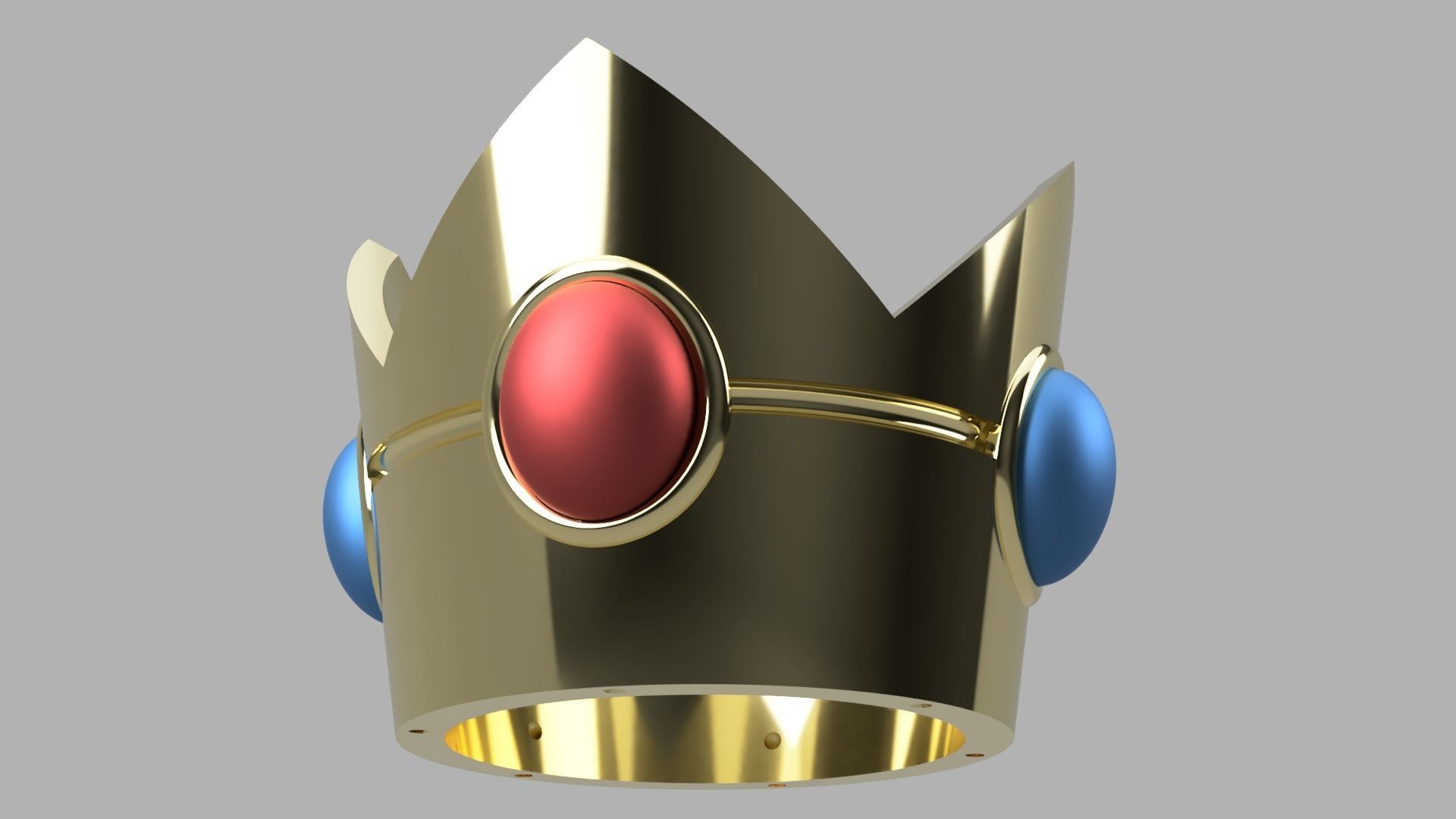 Princess Peach Crown and accessories cosplay 3D print 3D print model_1