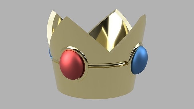 Princess Peach Crown and accessories cosplay 3D print 3D print model