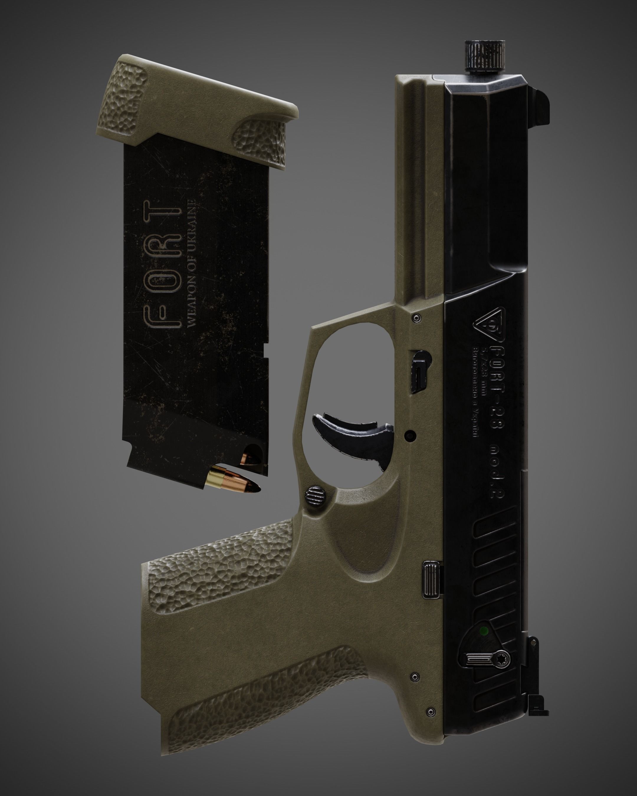 FORT-28 mod2 Low-poly 3D model_15