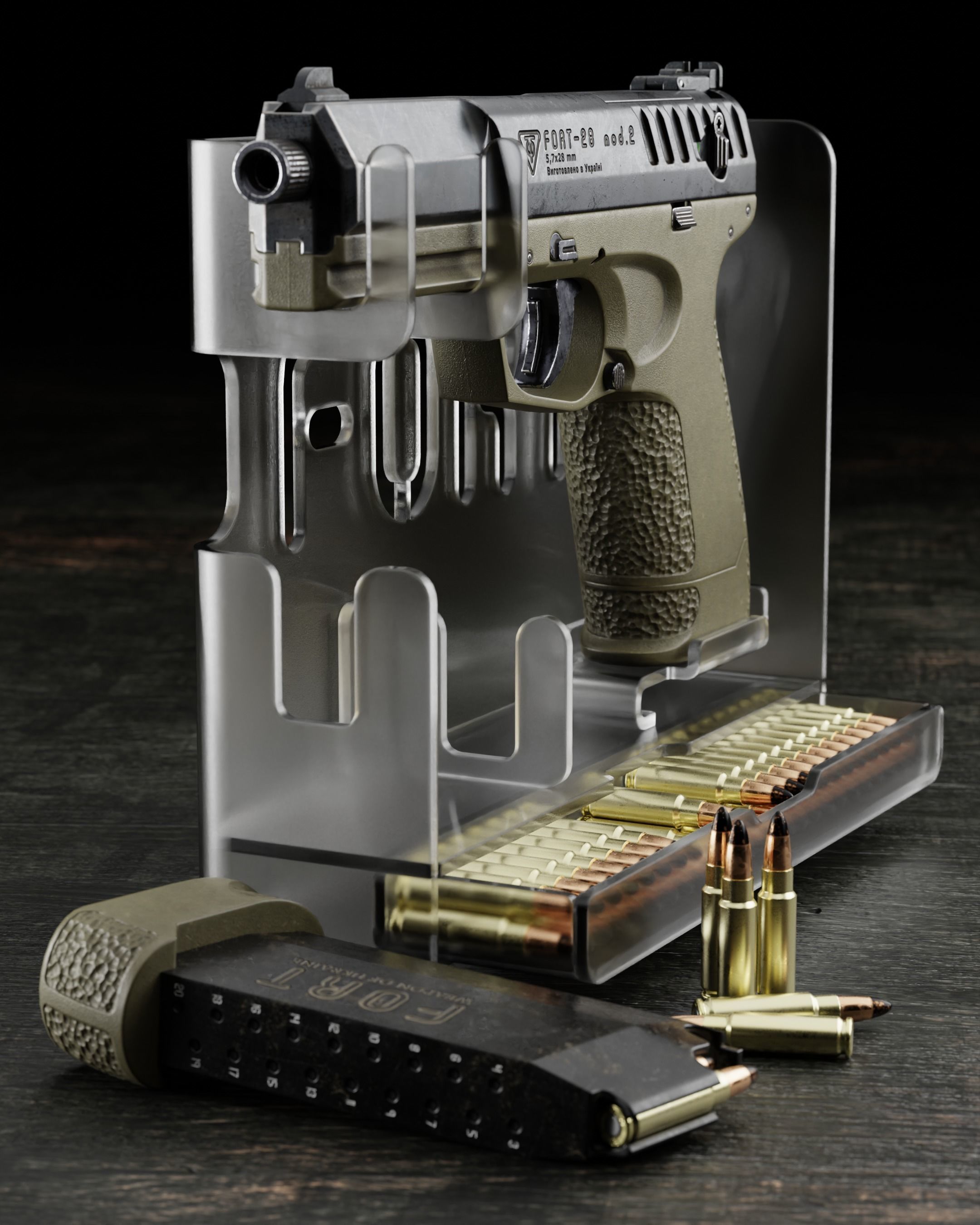 FORT-28 mod2 Low-poly 3D model_4