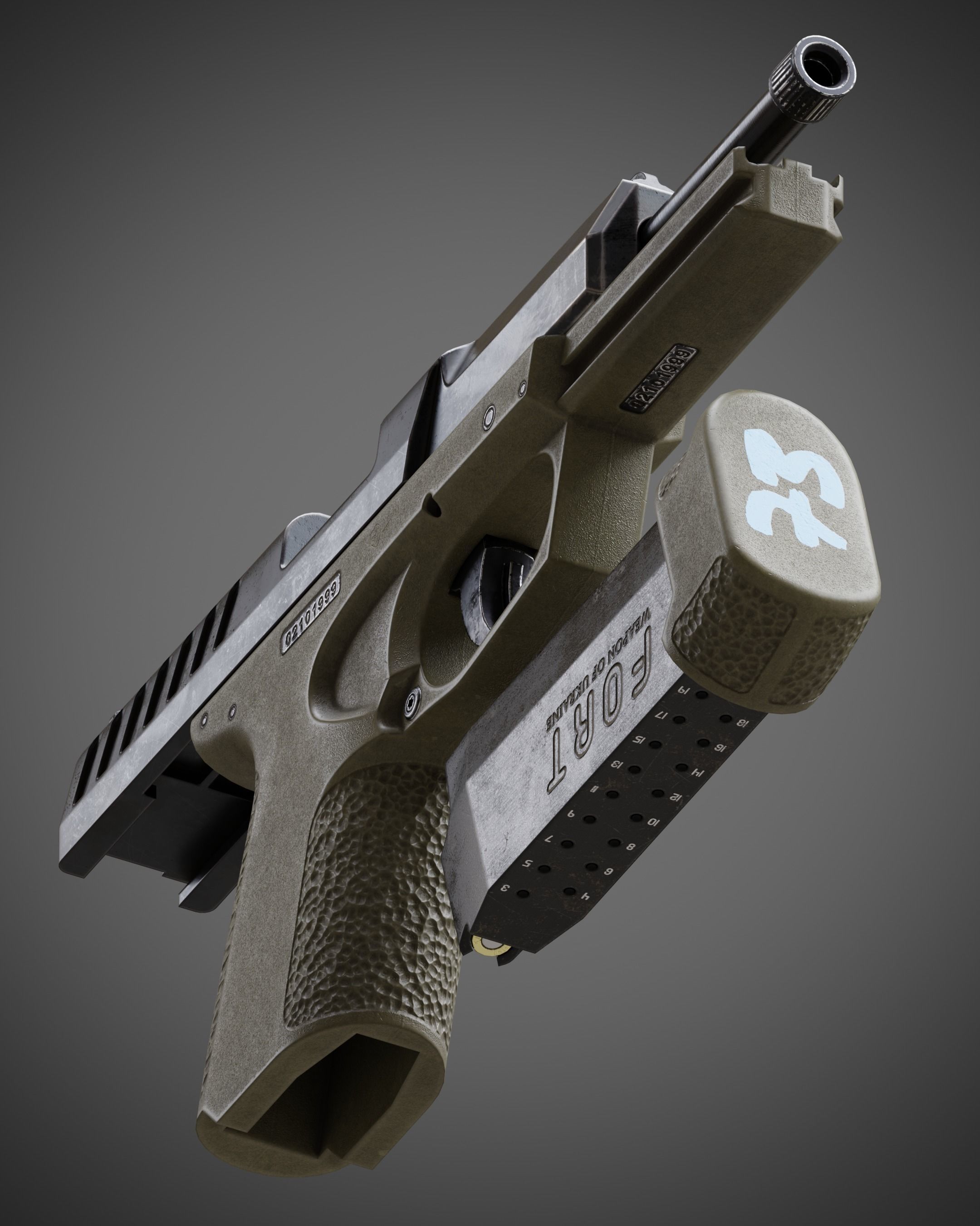 FORT-28 mod2 Low-poly 3D model_21