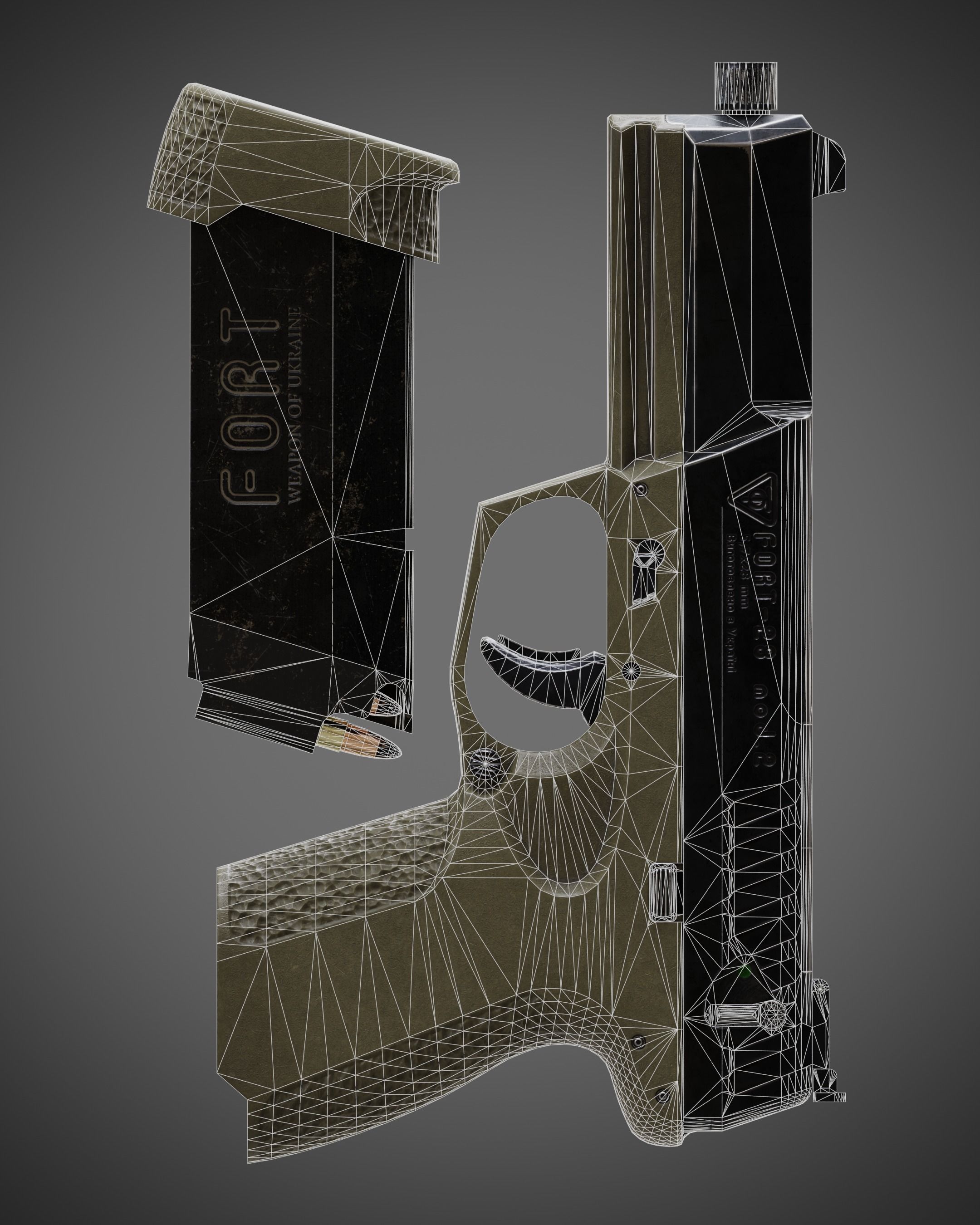 FORT-28 mod2 Low-poly 3D model_16