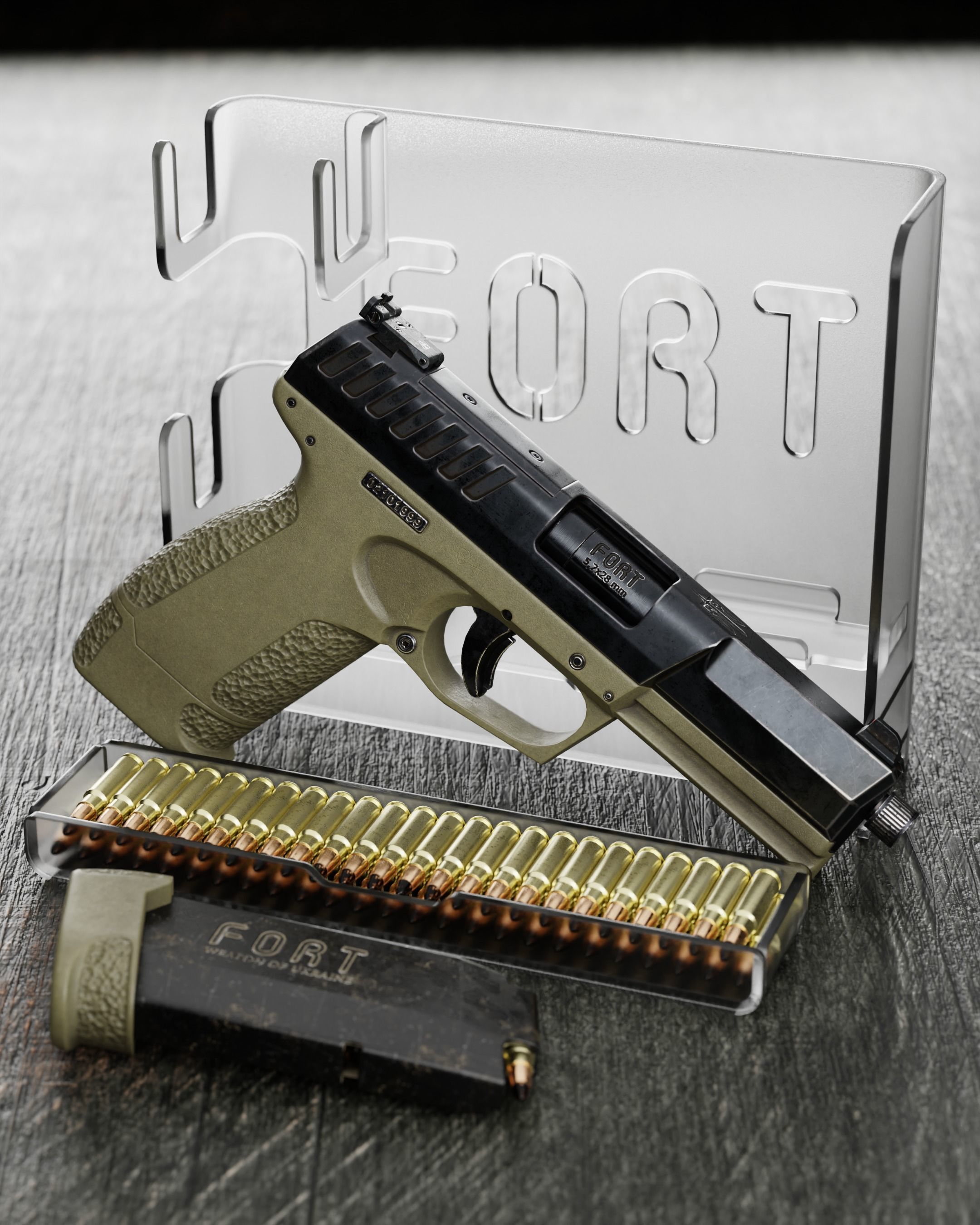 FORT-28 mod2 Low-poly 3D model_5