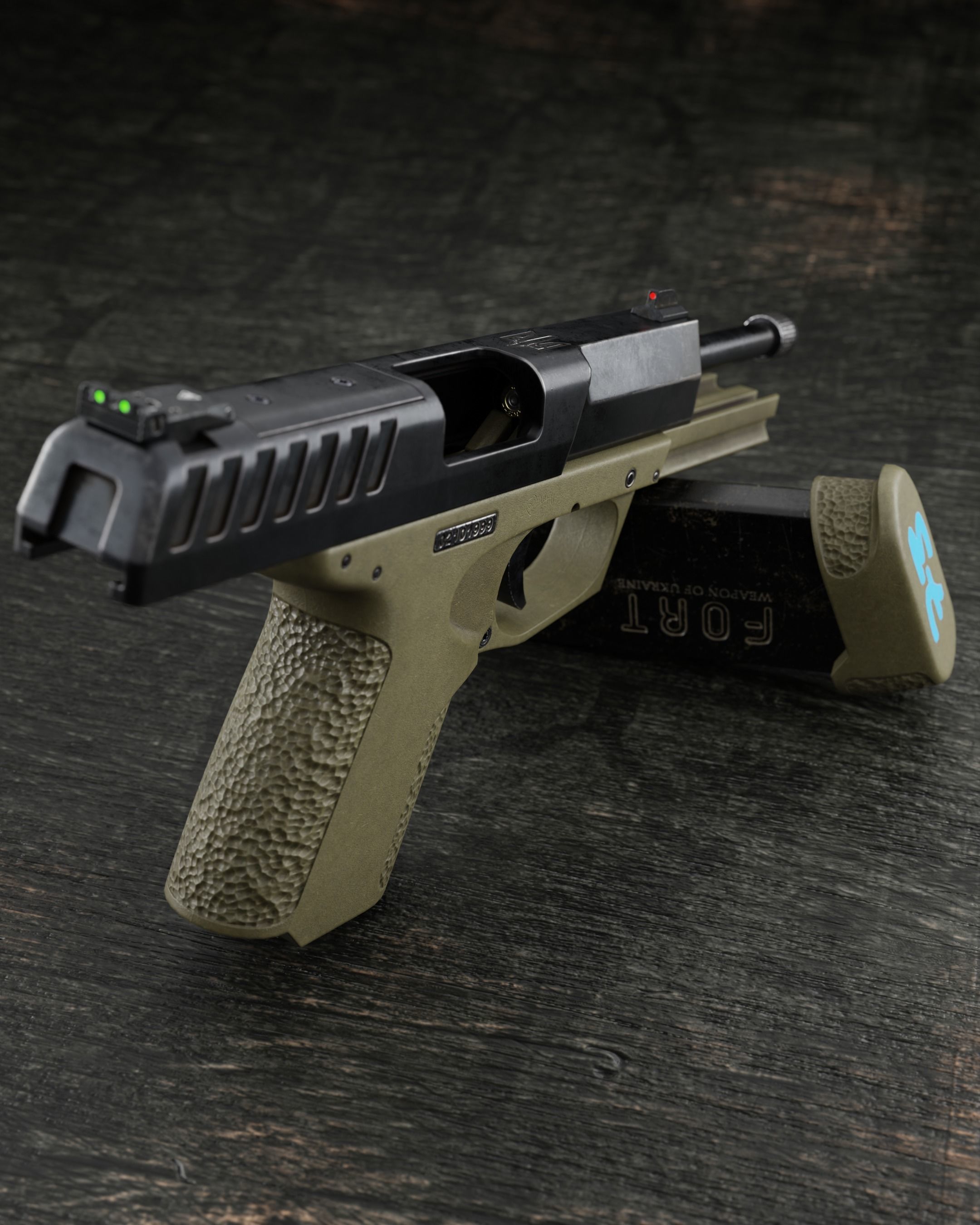 FORT-28 mod2 Low-poly 3D model_11