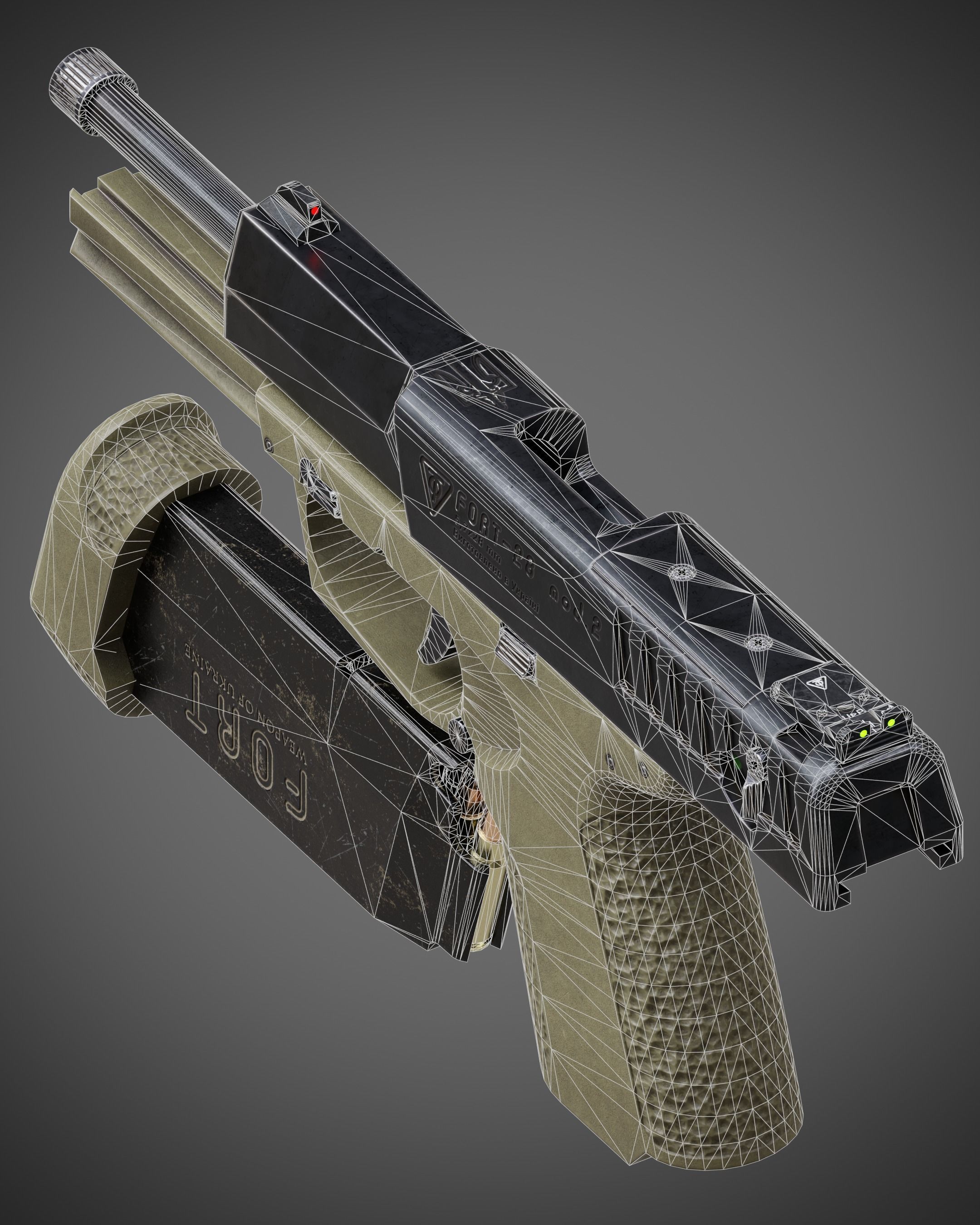 FORT-28 mod2 Low-poly 3D model_20