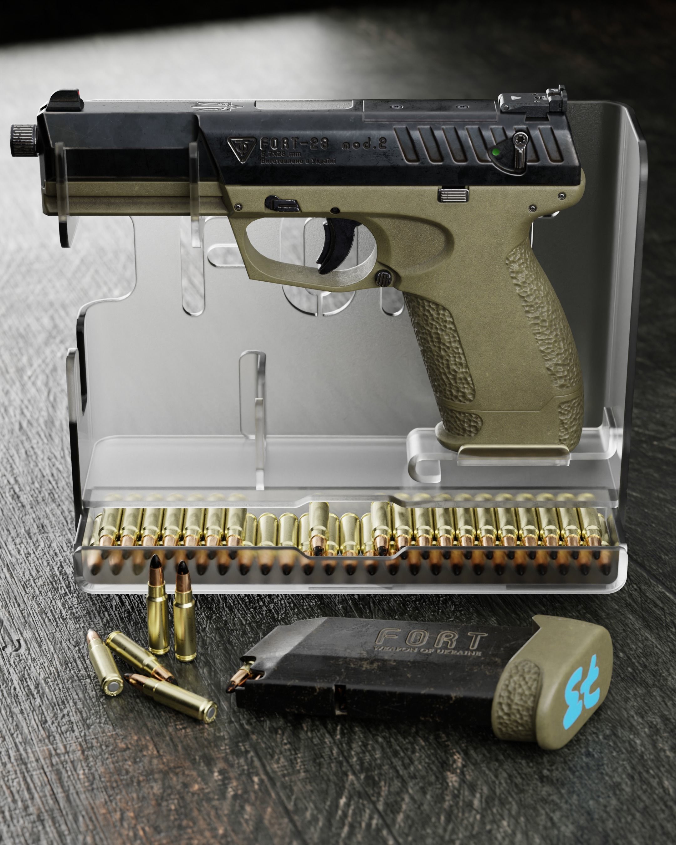 FORT-28 mod2 Low-poly 3D model_3