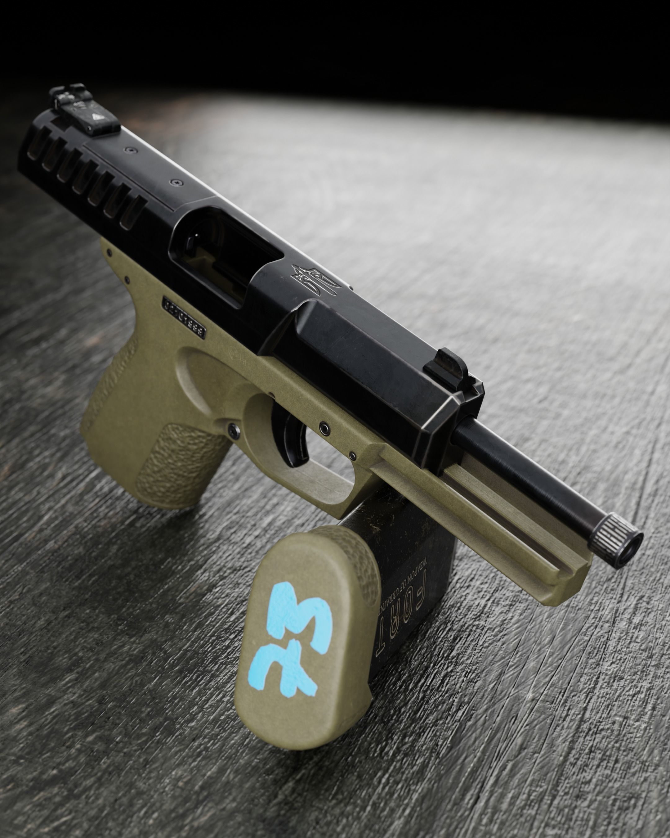 FORT-28 mod2 Low-poly 3D model_12