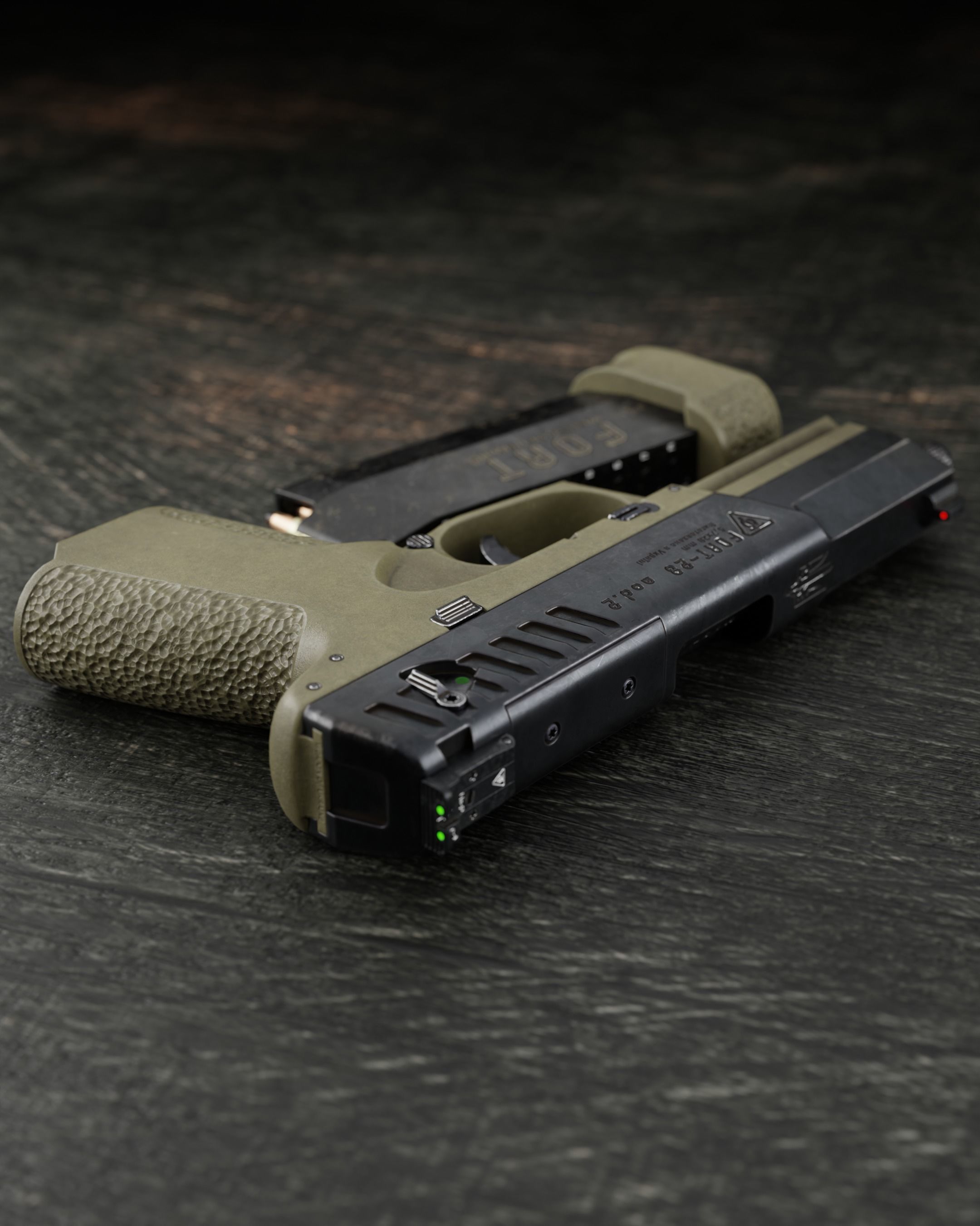 FORT-28 mod2 Low-poly 3D model_9