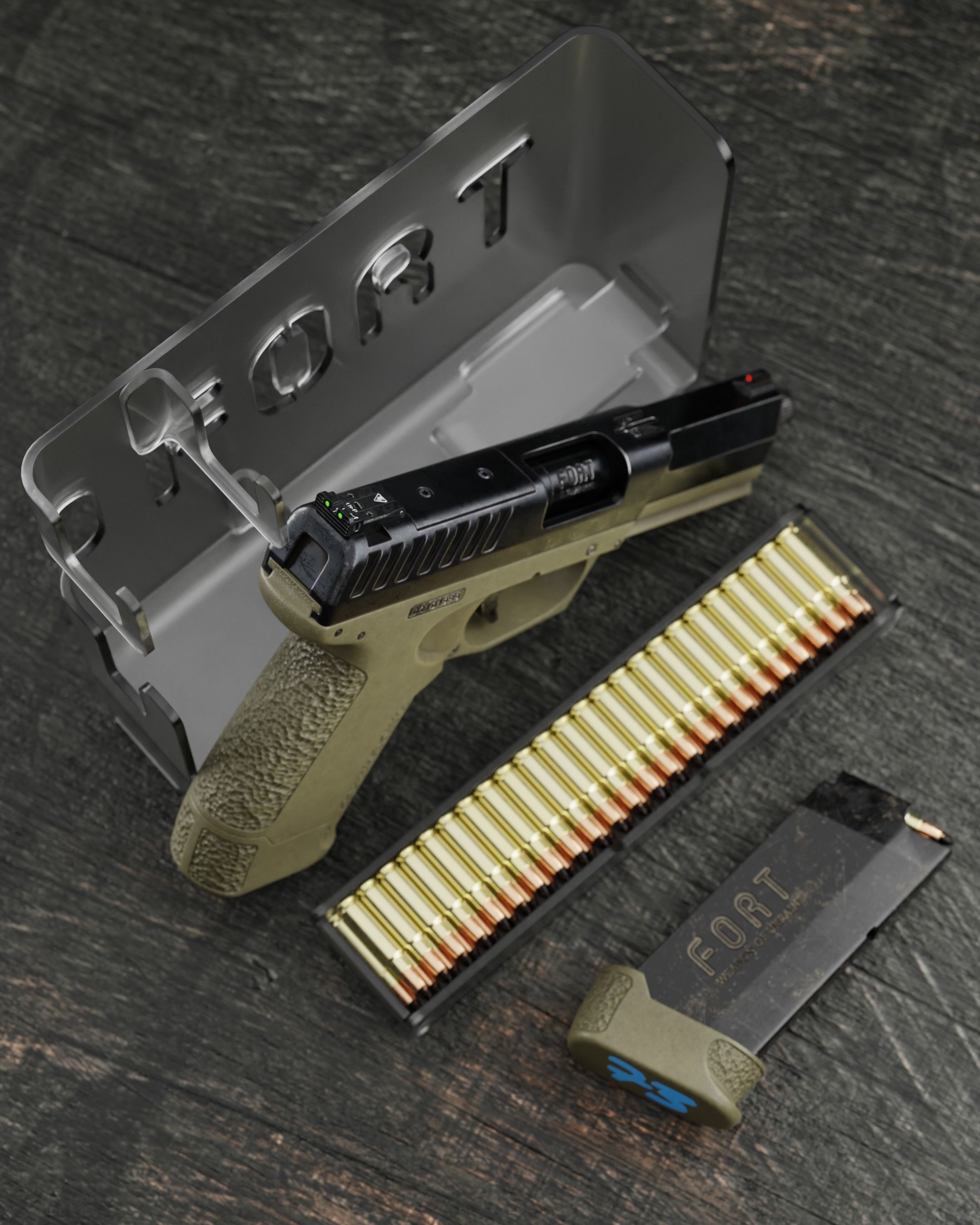 FORT-28 mod2 Low-poly 3D model_6