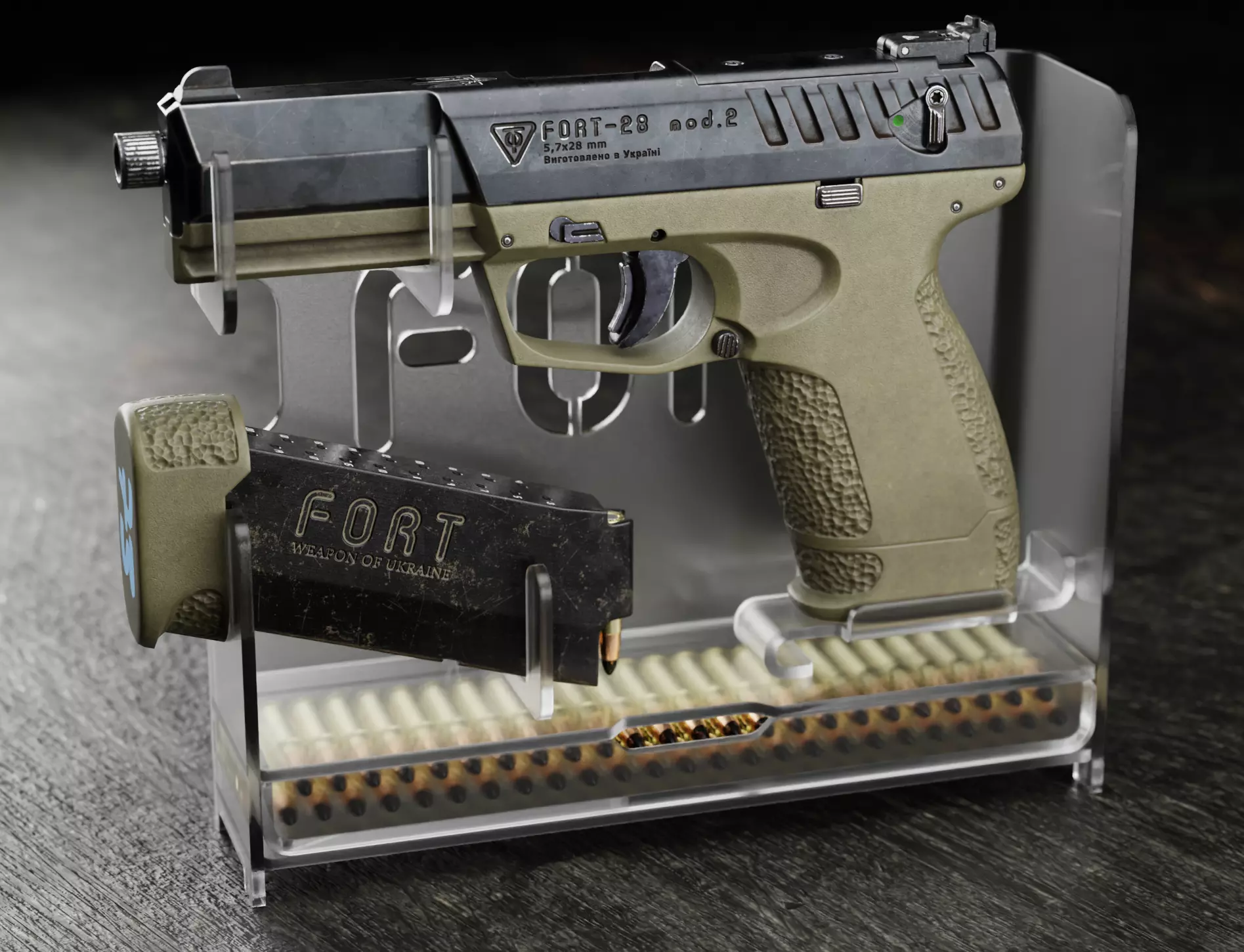 FORT-28 mod2 Low-poly 3D model_0