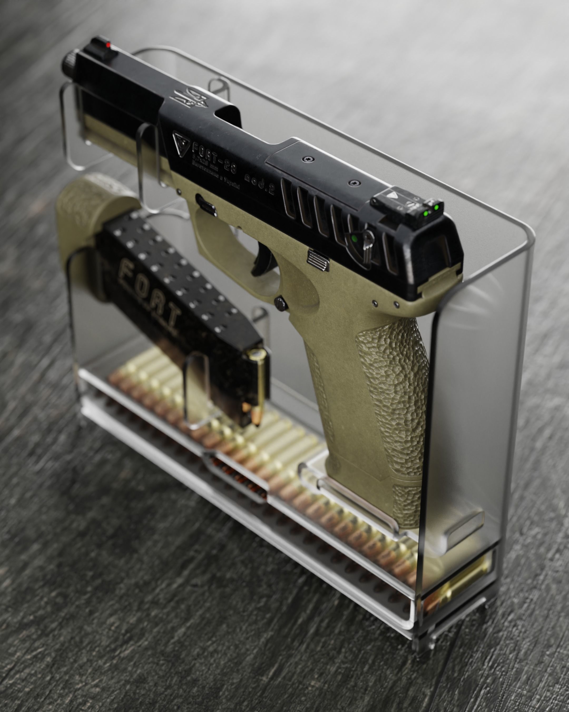 FORT-28 mod2 Low-poly 3D model_2