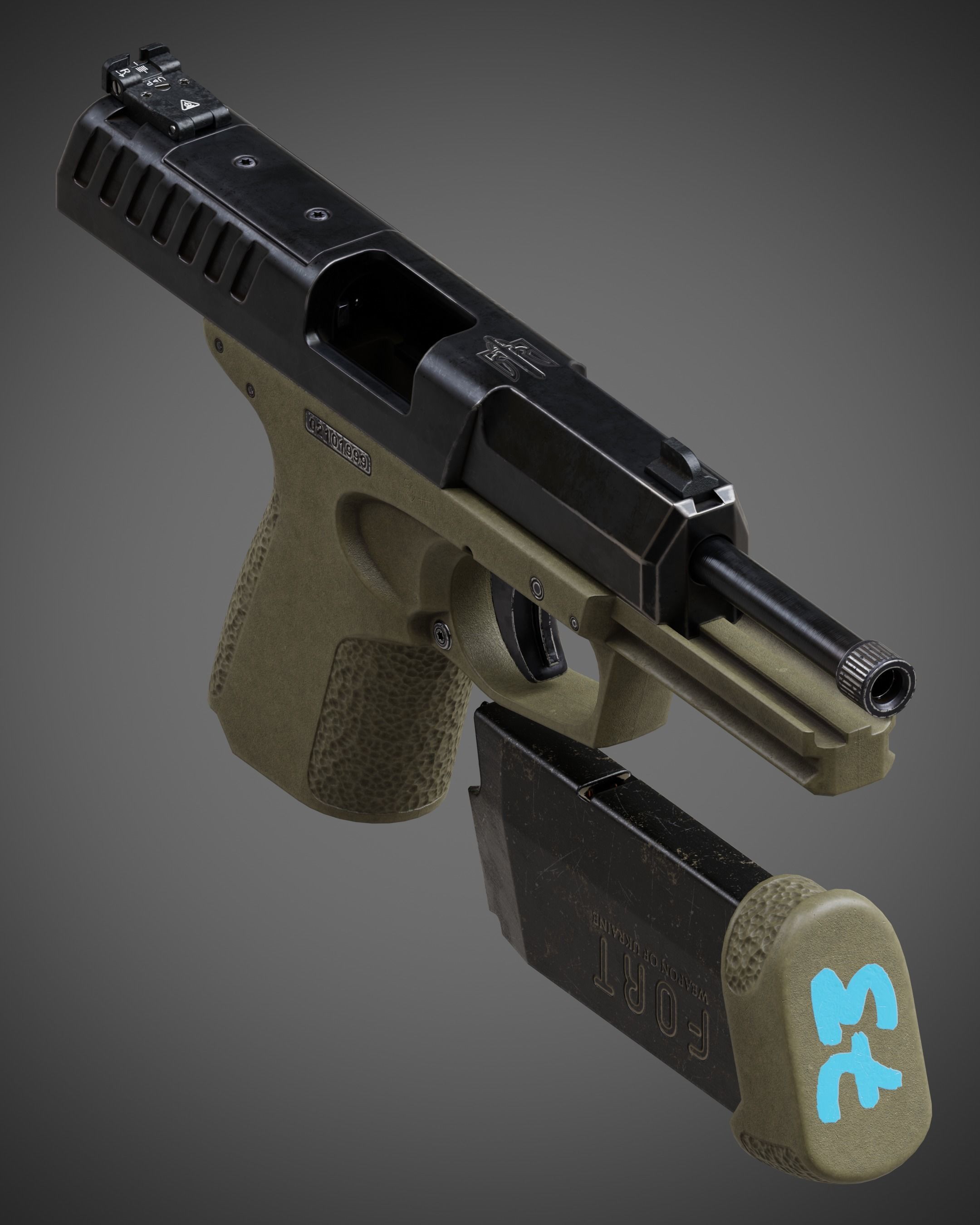 FORT-28 mod2 Low-poly 3D model_17