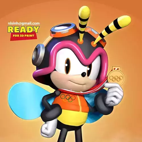 Charmy Bee wins gold medal at Olympics