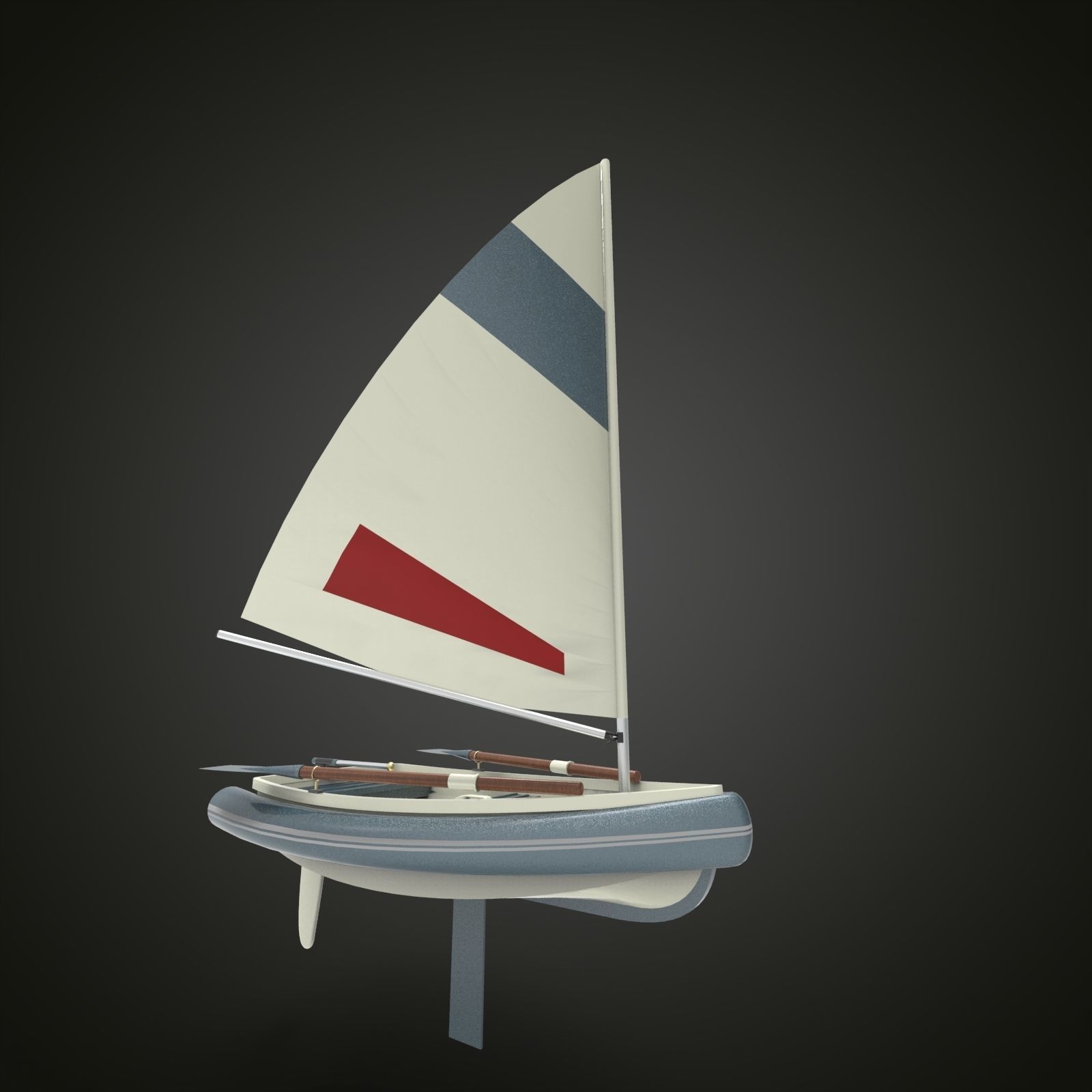 Sailing ship xx 3D model_2