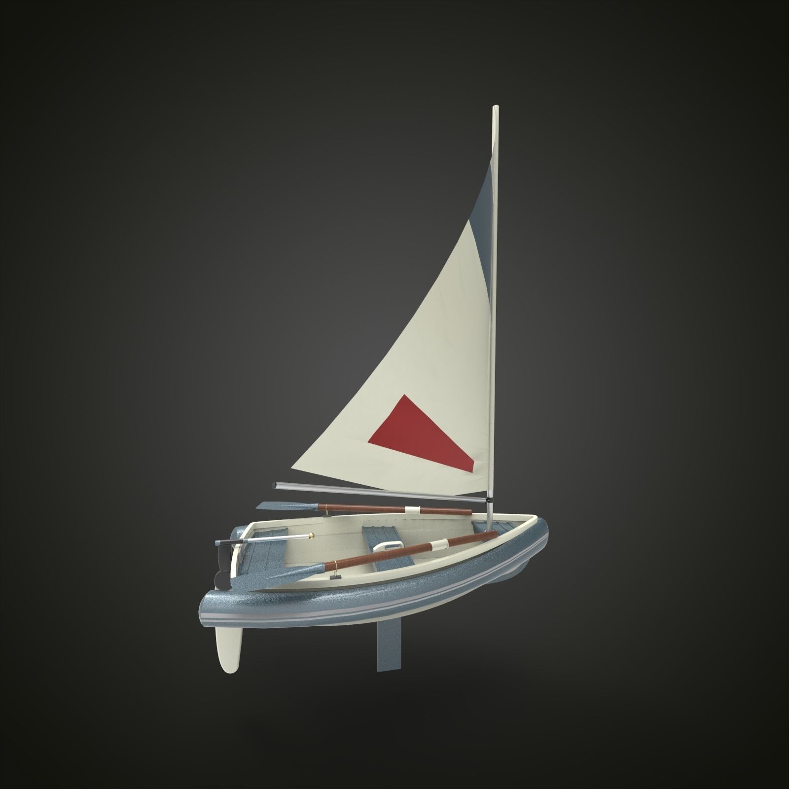 Sailing ship xx 3D model_1