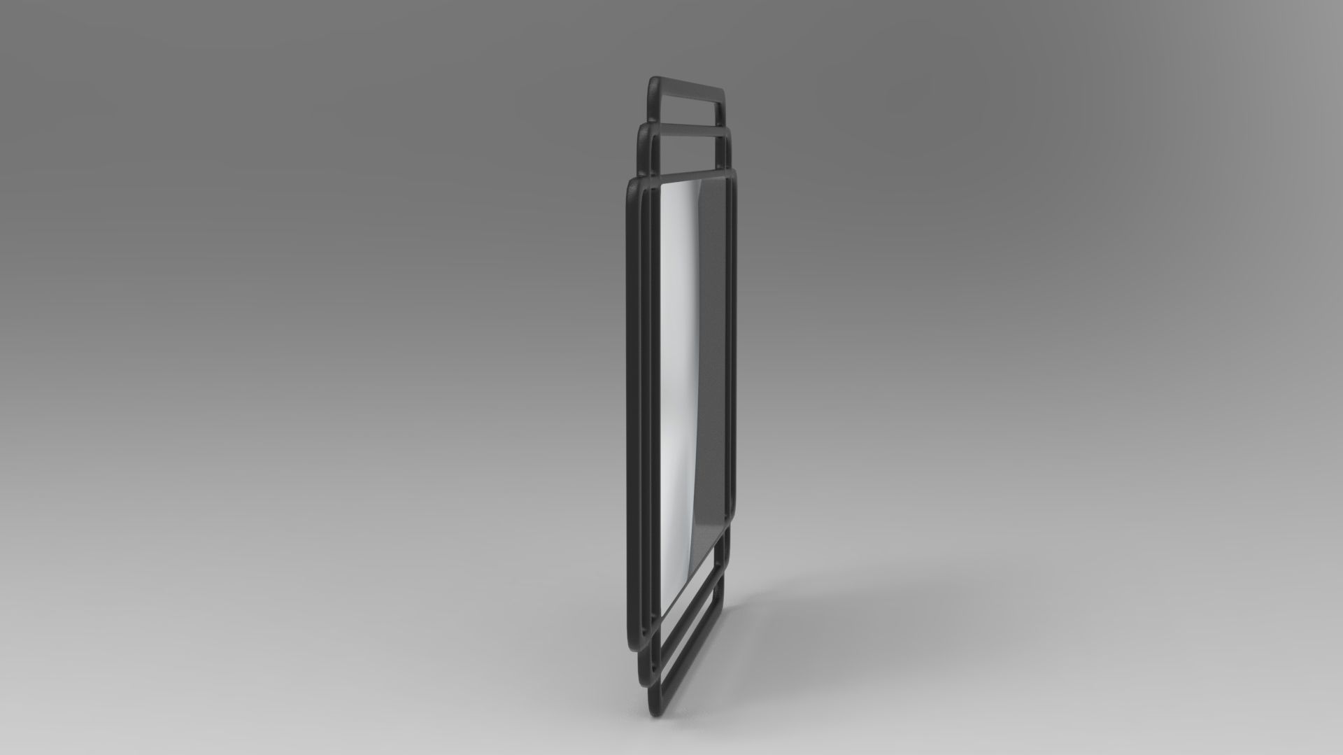 Contour Mirror Low-poly 3D model_3