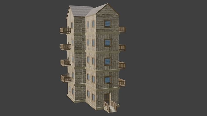 House Model 45 Low-poly 3D model