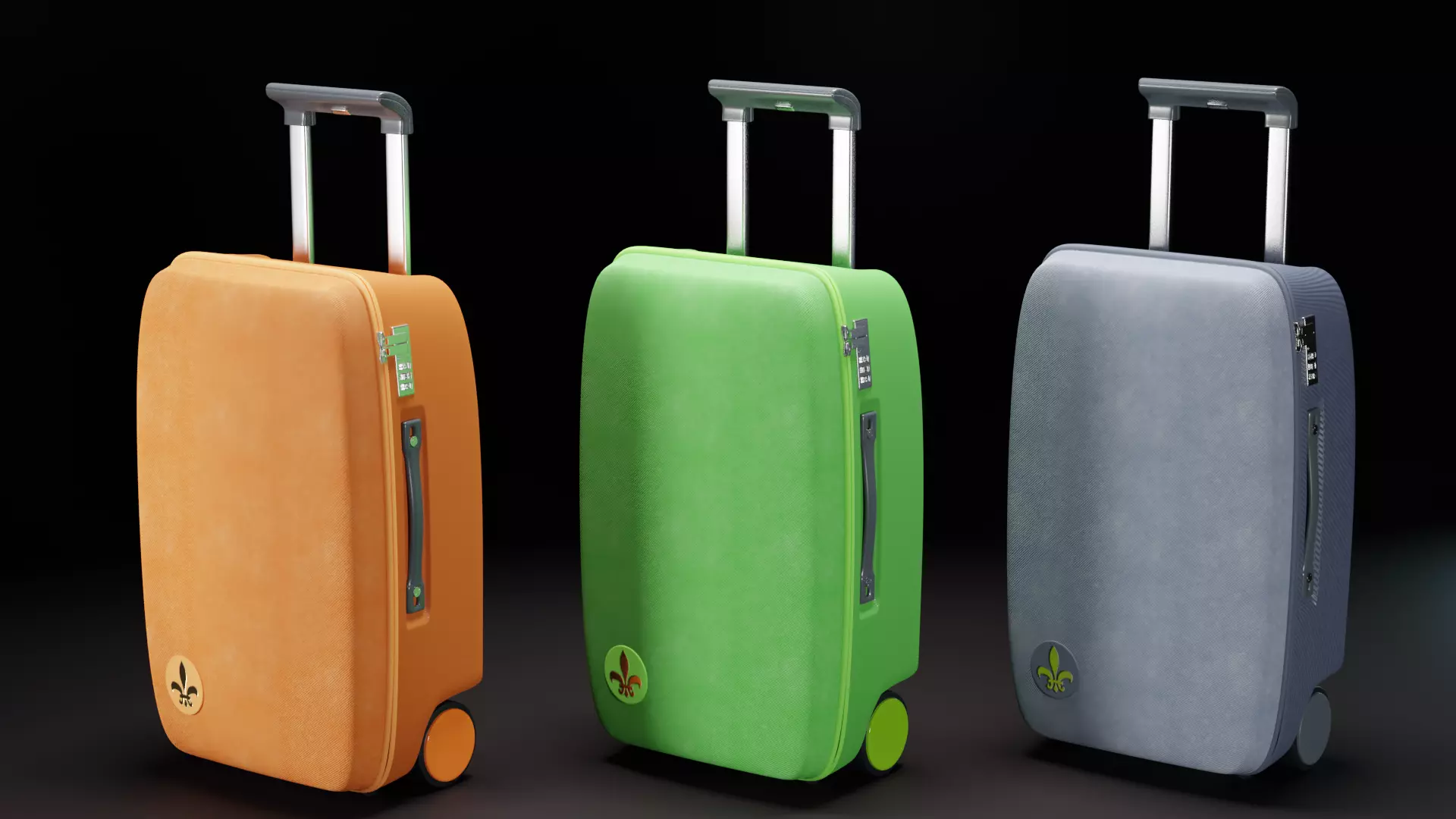 Travel Suitcase Mark 3D model_0