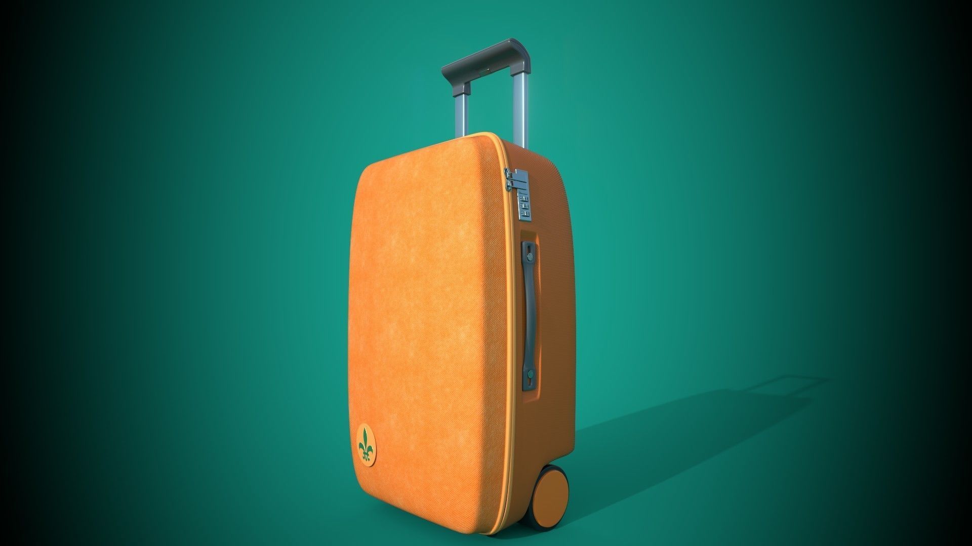 Travel Suitcase Mark 3D model_3
