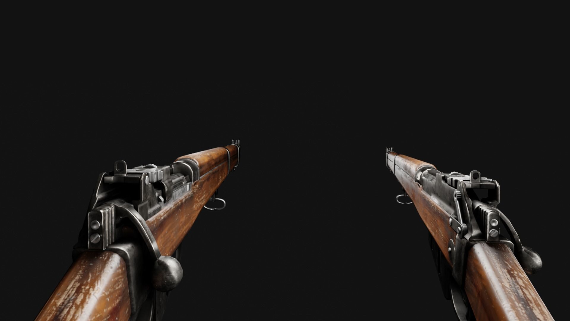 Lee Enfield Rifle Low-poly 3D model_6