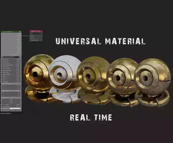 Universal Material Creator Low-poly 3D model
