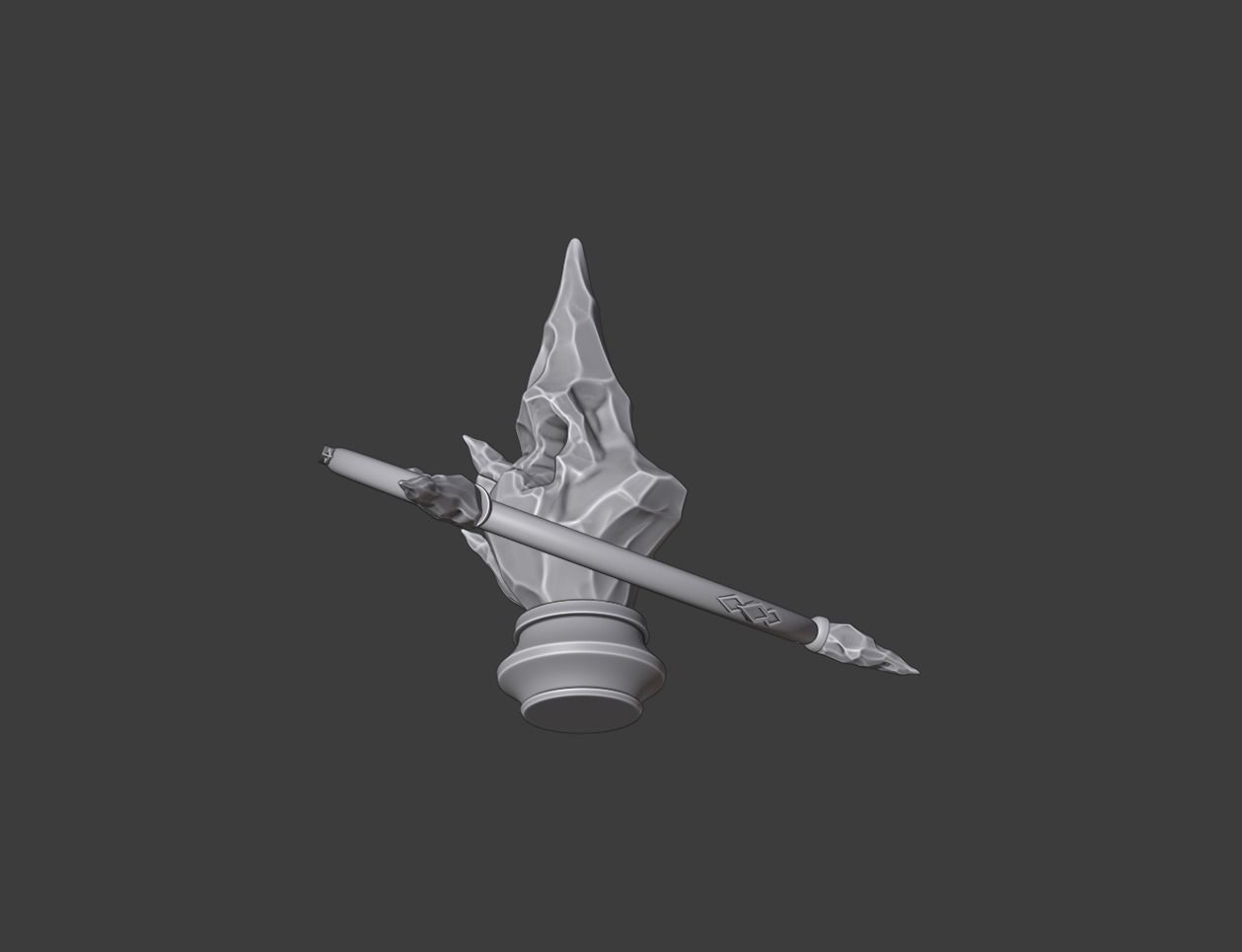 Aetheryte Crystal - Final Fantasy XIV - 3D printable model 3D print model_8