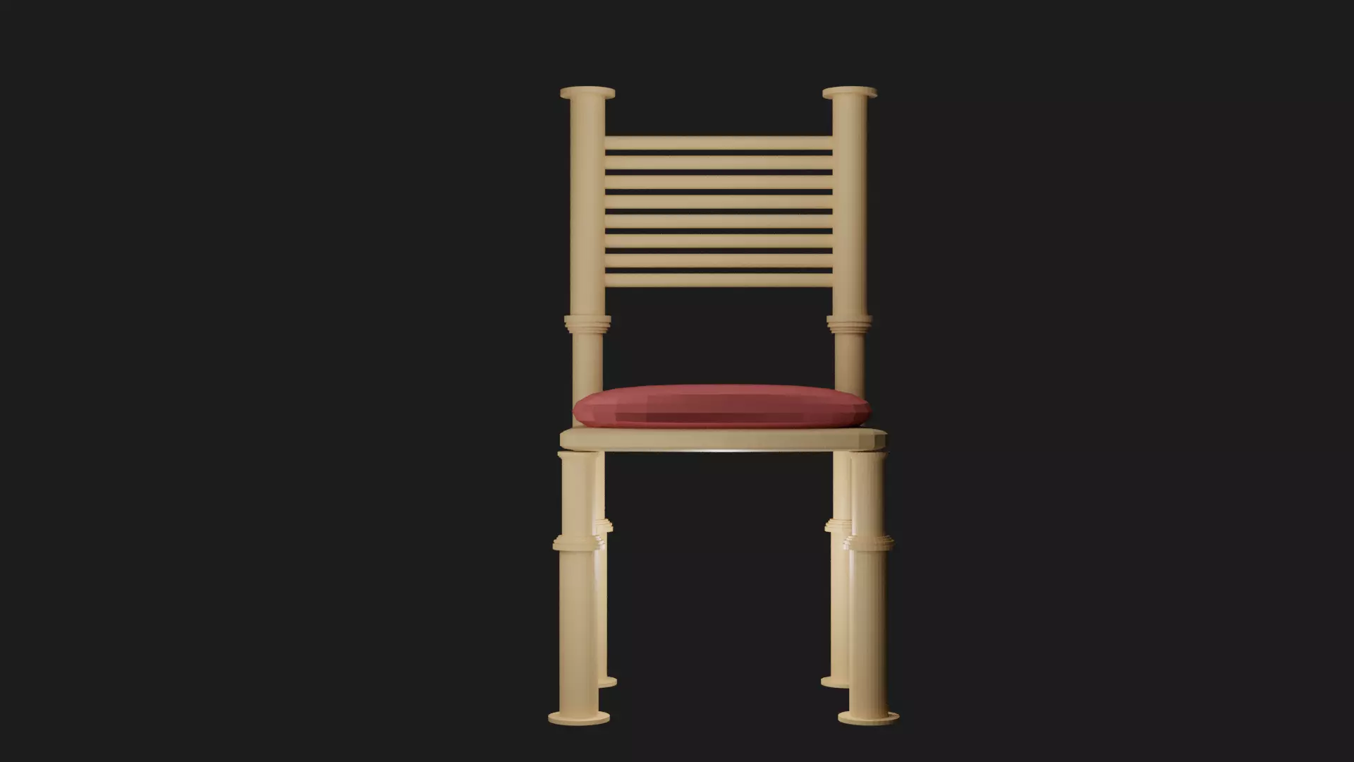 Wooden Chair Free 3D model