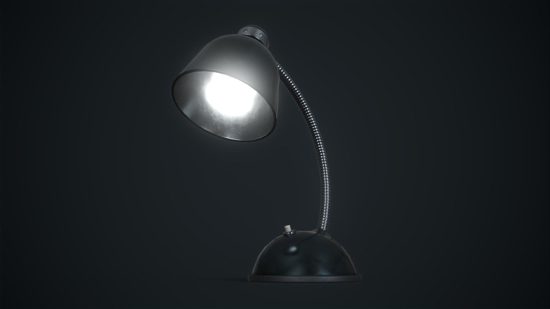 Old table lamp Low-poly 3D model_6