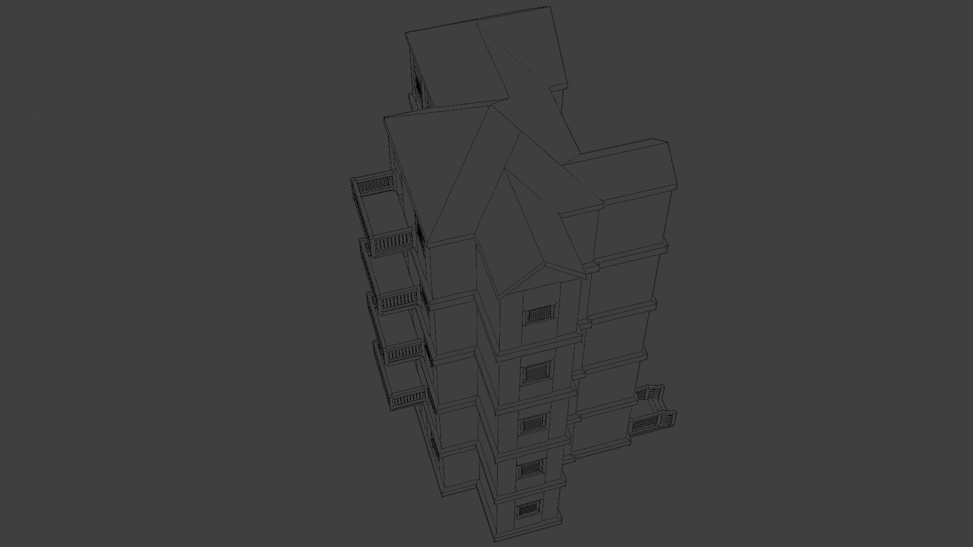 House Model 65 Low-poly 3D model_5