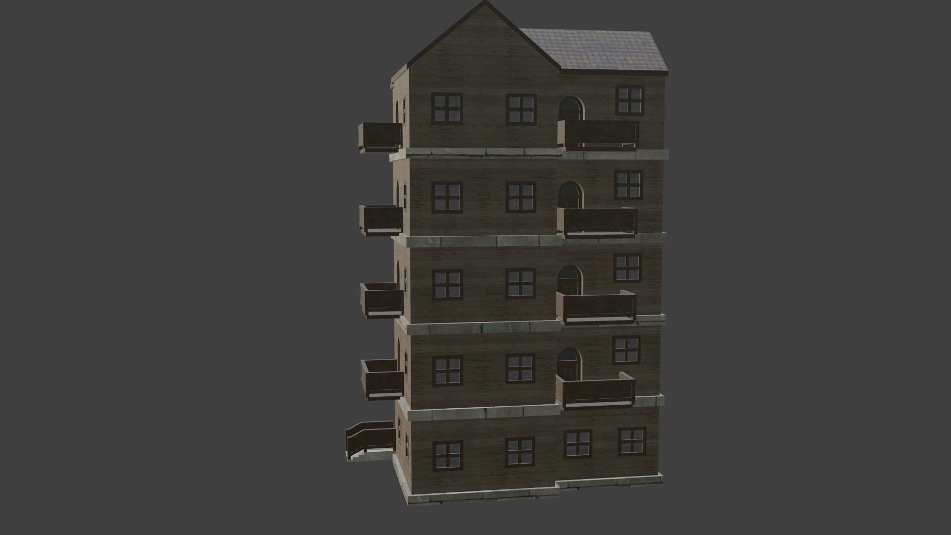 House Model 69 Low-poly 3D model_1