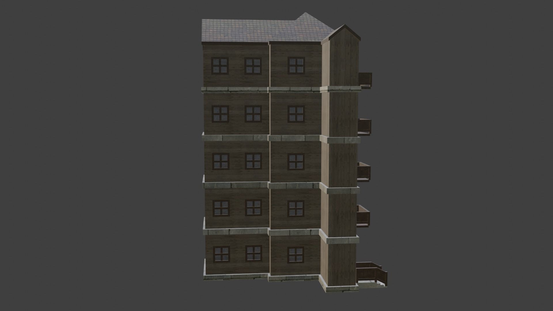 House Model 69 Low-poly 3D model_3