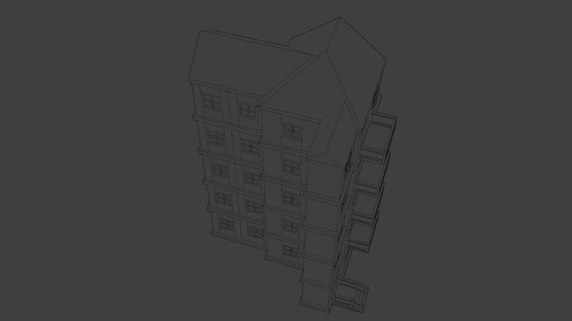 House Model 69 Low-poly 3D model_5