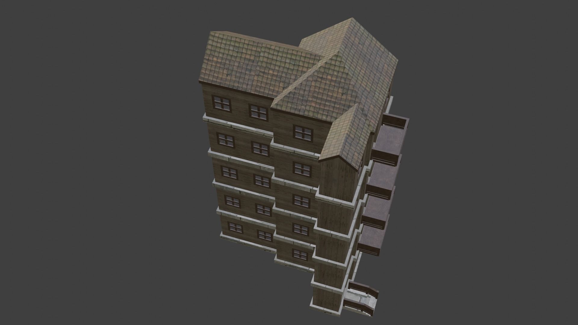 House Model 69 Low-poly 3D model_4