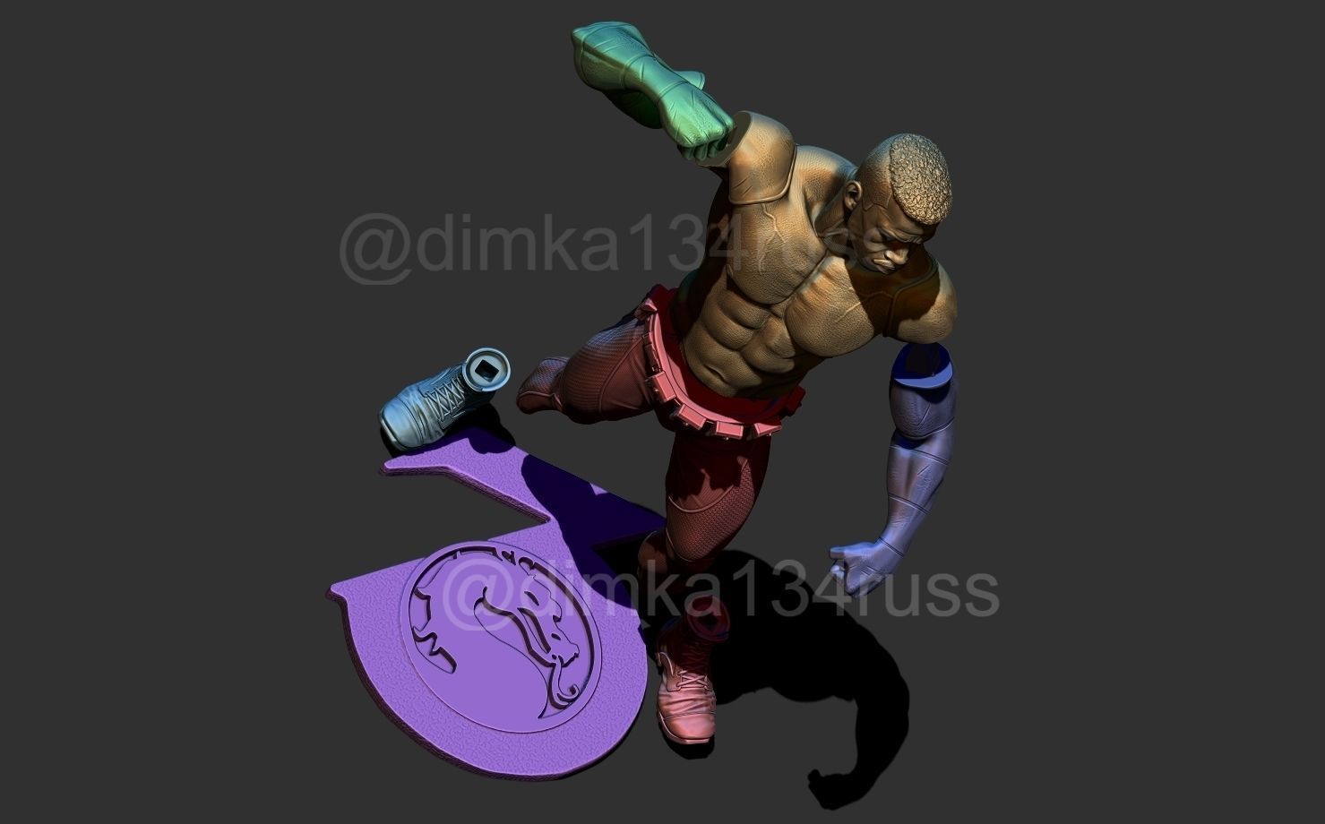 mortal kombat jax 3D print model_1