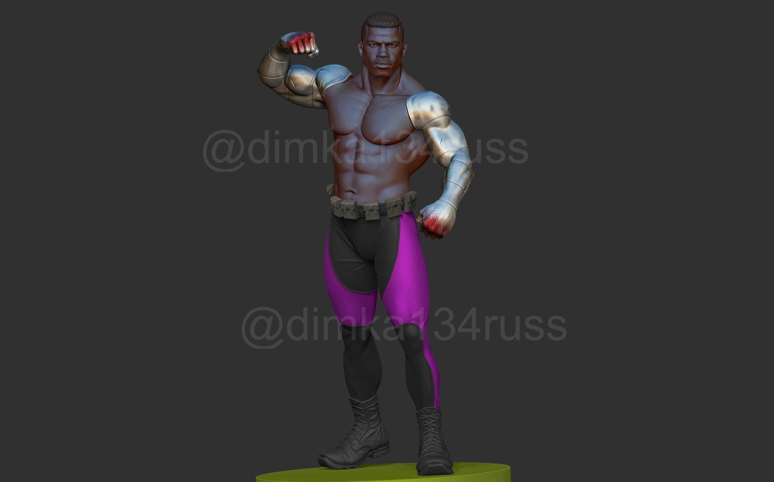 mortal kombat jax 3D print model_21
