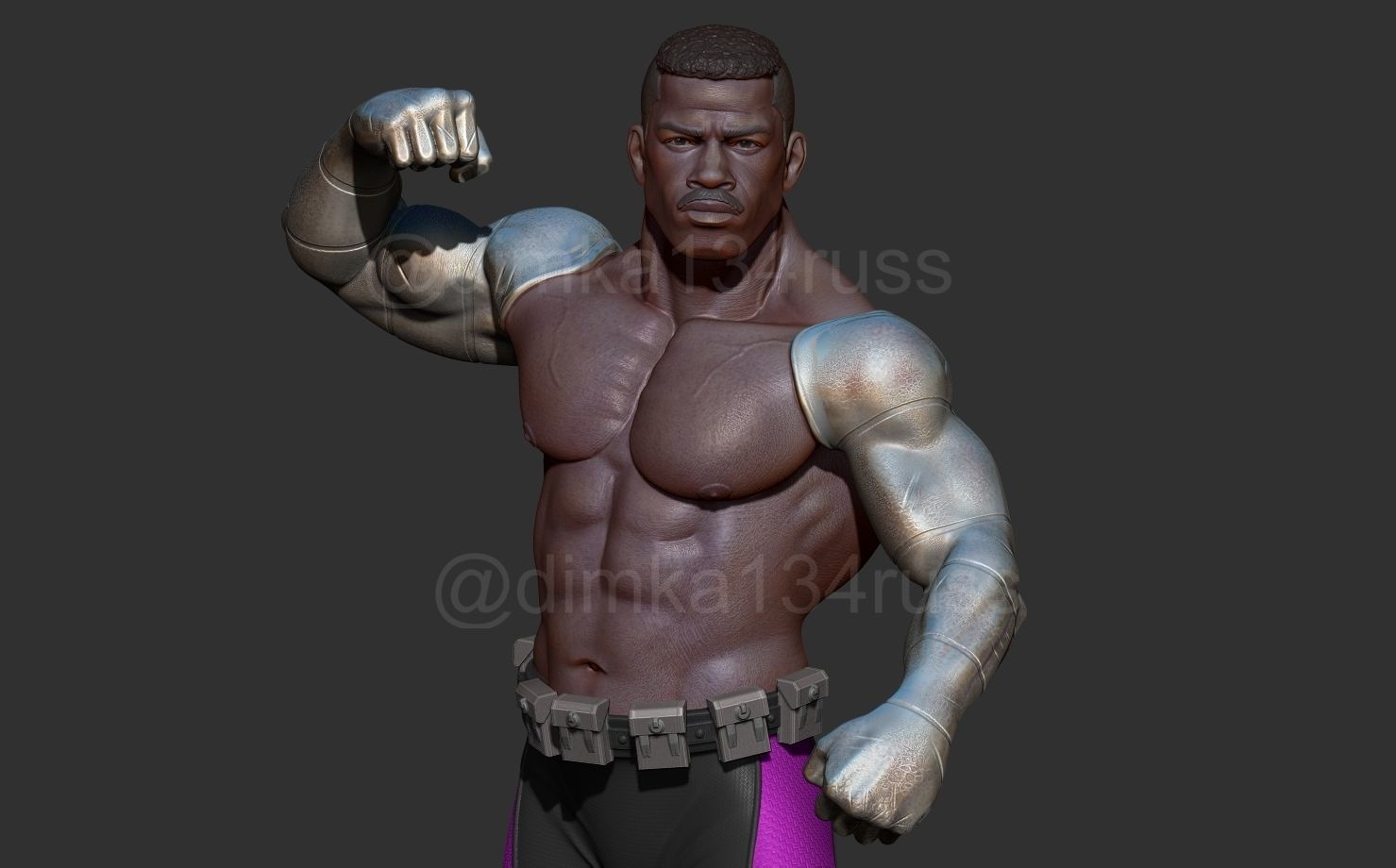 mortal kombat jax 3D print model_5