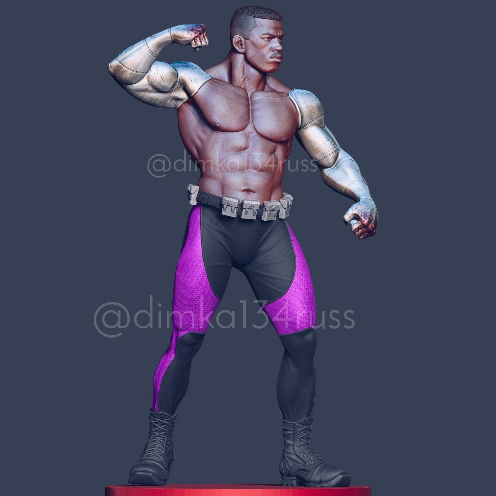 mortal kombat jax 3D print model_19