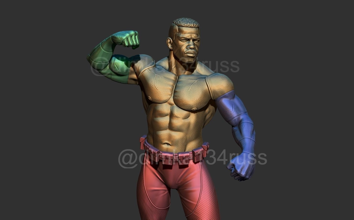 mortal kombat jax 3D print model_2