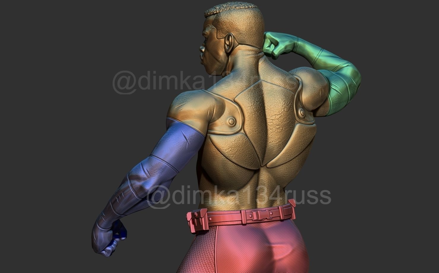 mortal kombat jax 3D print model_18