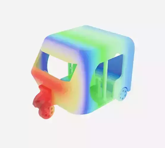 Auto Rickshaw CFD 3D Image